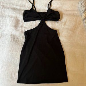 Black Cut-out Mini Dress